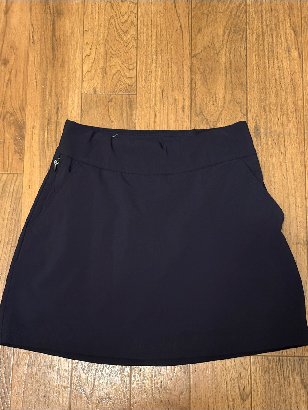 Columbia Black Athletic Mini Skort with Zip Pocket